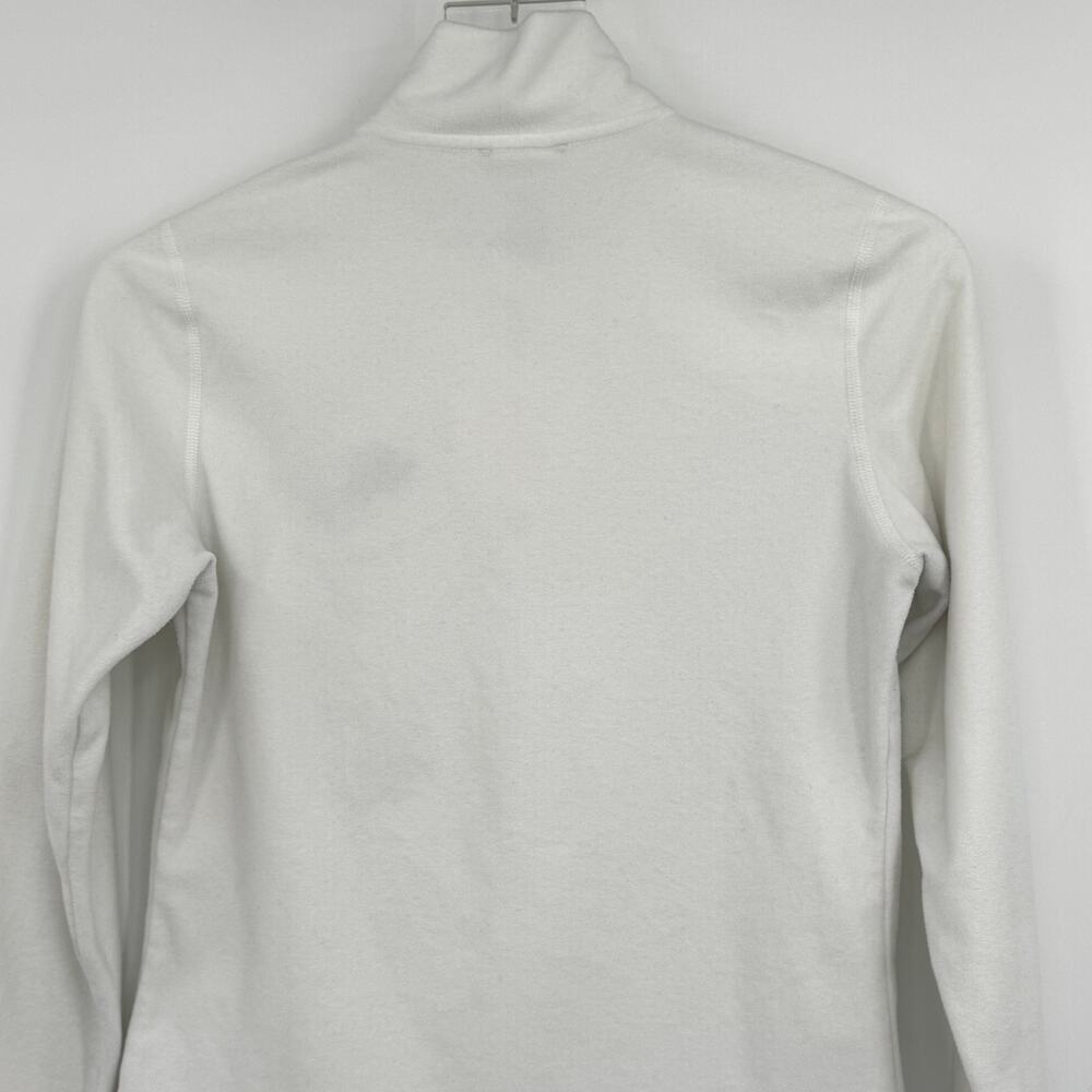 The North Face TKA 100 jacket women's XS pullover fleece 1/4 zip mock neck white - Picture 4 of 8